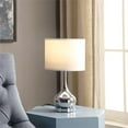 thumbnail image 2 of 18.75"In Corrine Polished Silver Mid Century Table Lamp, 2 of 2
