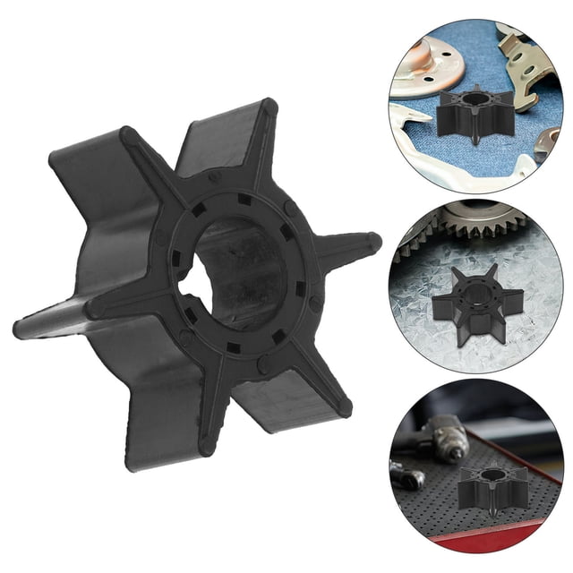 FUTUREORYY Black ABS Compact Pump Impeller 1Set Efficient Water Flow for Boat Operation