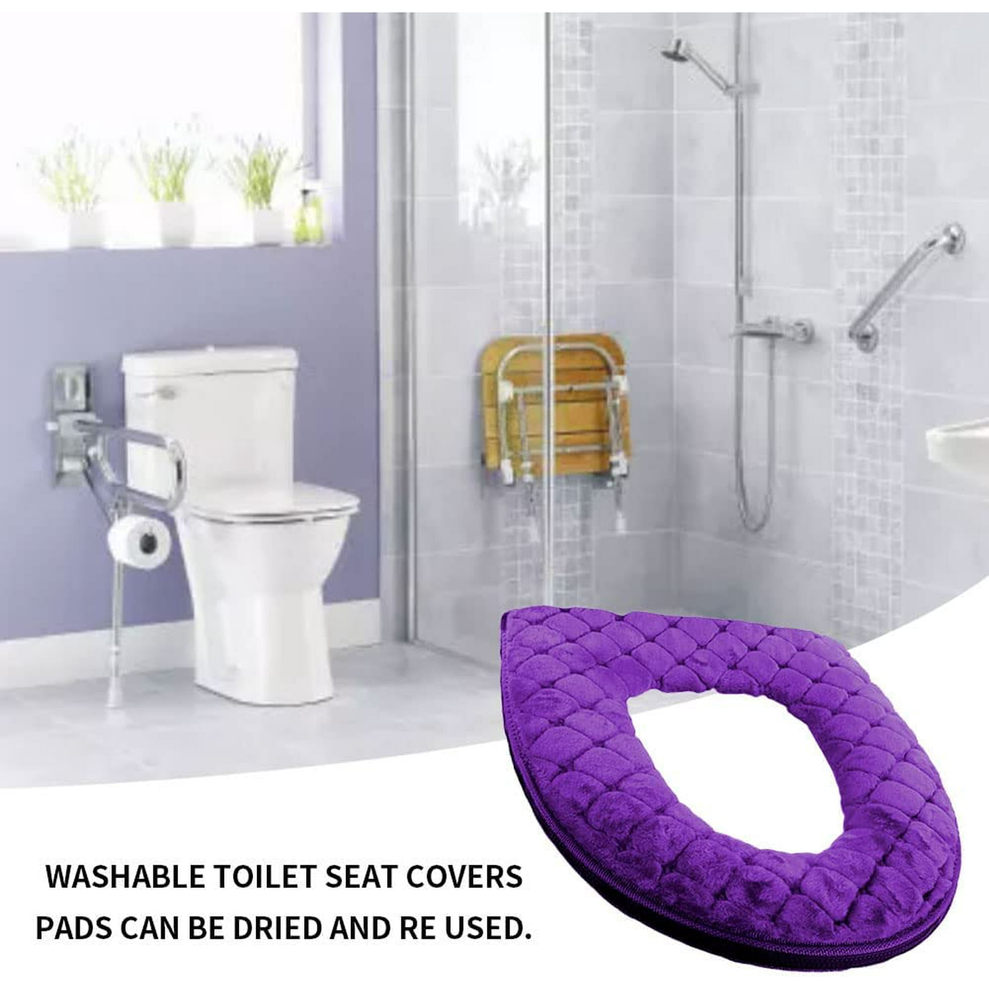 Purple soft toilet seat discount