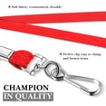 thumbnail image 3 of HLONK 200 Pcs Lanières Rouges avec Clips pour Badges d'Identité - Sangles de Cou Durables pour Bureau et École, 3 of 4