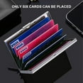 thumbnail image 3 of Credit card holder, mini aluminum wallet metal hard case, suitable for women and men - Silver+ Rose Gold+ Mirror Silver, 3 of 5