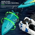 thumbnail image 3 of 4DRC S5 Mini Electric RC Boat for Kids - Blue Single Battery Version with 2.4GHz Wireless Control, 100m Range, Brushed Motor, 15min Runtime, Stunt Rolling, Anti-Collision Hull, Capsize Recovery,, 3 of 6