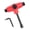 Red, variant on Multifunctional Skateboards T Tool for Longboards, Skates Tool 3Size Socket Wrench for Deck and Bearing Maintenance