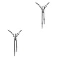 thumbnail image 1 of Corbatas doradas Qarigey para hombre Bolo de moda 2piezas CBP162263, 1 of 6