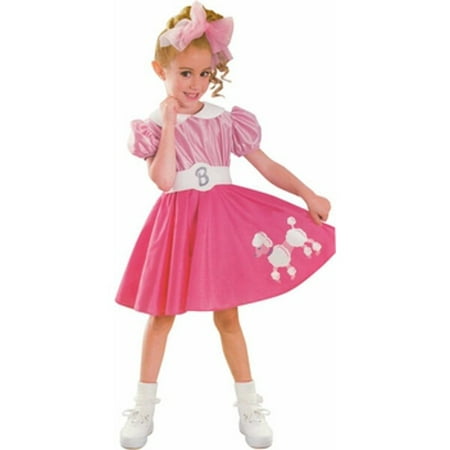 Toddler Bobby Sox Barbie Costume
