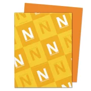 Neenah Paper Astrobrights Colored Card Stock 65 lb. 8-1/2 x 11 Orbit Orange 250