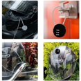 thumbnail image 1 of ShenMo 2 Pcs Cadenas à Code Ligne Cadenas de Voyage Cadenas à Code Casier de Sport Serrure à Bagages Code Réinitialisable (Long et Court)(Noir), 1 of 5