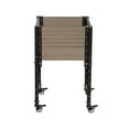 thumbnail image 3 of Everbloom K2113 Mobile Elevated 17" x 19" x 31" Brown Wood and Steel Planter Box with Heavy Duty Construction, 3 of 9