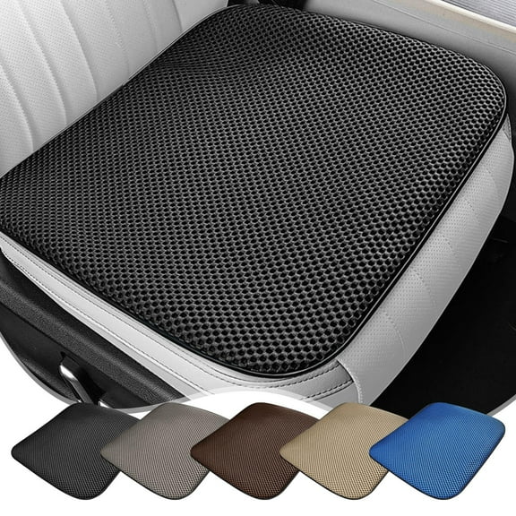 Breathable Mesh Car Seat Cushion, Soft Memory Foam Padding, Enhanced Airflow, Ergonomic Back Support, for Office/Travel Use, Comfortable Seating, High-Density Material, Portable Design, Automotive