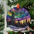 thumbnail image 2 of Ornament Window Hanging, Van Gogh Night Scene Sun Catchers Colorful Glass Panel Starry Sky Suncatcher Decor for Birthday for Women, Men, Wife, Aunt, and Mom, 2025, Festive Home, 2 of 5