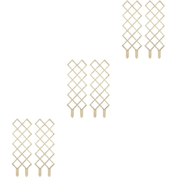 WRISTBIQUE Garden Supplies Khaki Wooden Climbing Frame for Vines and Orchids