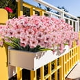 thumbnail image 5 of 10 Bundles Artificial Flowers Outdoor UV Resistant Fake Yellow Flowers Plants, Faux Silk Flowers No Fade Plastic Flowers for Outside Front Porch Planters Garden Window Box Decor, 5 of 5
