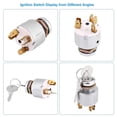 thumbnail image 3 of Ignition Switch, 12v Universal Engine Start Switches With Key Suitable For Motorcycles, Tractors, Cars And Boats Five Foot Tractor Ignition Switch 956, 3 of 5