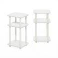 thumbnail image 5 of Furinno JUST 3-Tier Turn-N-Tube Curve End Table in Side Table in White/White, 5 of 6