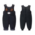 thumbnail image 2 of akafmk Toddler Winter Fleece Lined Overalls Padded Warm Snowsuit Casual Comfortable Sleeveless Zipper Jumpsuit, Size 0-1 Year, 2 of 8