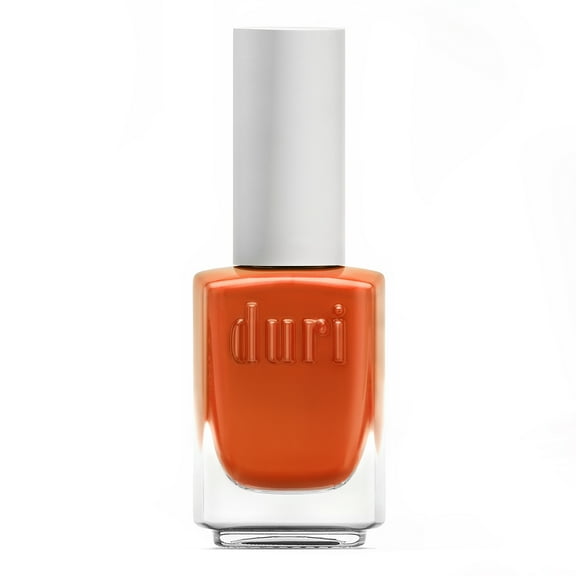 Duri Nail Polish, 781 Uninhibited,  Vibrant and Fresh Orange, Full Coverage, Glossy Finish, Quick Drying, Lasting Color, 0.45 Fl Oz