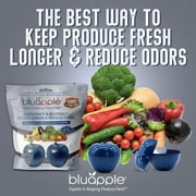 Bluapple Produce Saver Refrigerator Accessories Blue Reusable Activated Carbon