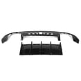 thumbnail image 3 of Ikon Motorsports Rear Diffuser Quad Exhaust Tips Compatible with 15-23 Dodge Charger IKON V2 Style Gloss Black PP Rear Bumper Diffuser Lip Shark Fins - 2PCS, 3 of 9