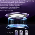 thumbnail image 4 of Original Logo Magnifying Plating Clear Cover For Apple Magsafe Case Iphone 15 14 Plus 11 12 13 Pro Max Magnetism 4K Camera Film, 4 of 5
