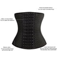 thumbnail image 3 of Female Male Waist Training Corset Daily Wear Steel Bone Abdomen Control Body Shaper Adjustable Hooks, 3 of 13