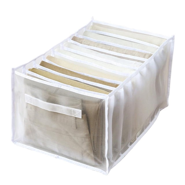 Naiovety Caja organizadora de ropa, armario, ropa interior gruesa de rejilla múltiple, soporte de almacenamiento para pantalones, cajón, Almacenamiento y organización del hogar Tipo 2