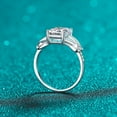 thumbnail image 4 of 3 ct D Color Emerald cut Moissanite Diamond Ring for Women, 925 Sterling Silver Wedding Rings, Women Engagement Rings with Certificate, 4 of 8