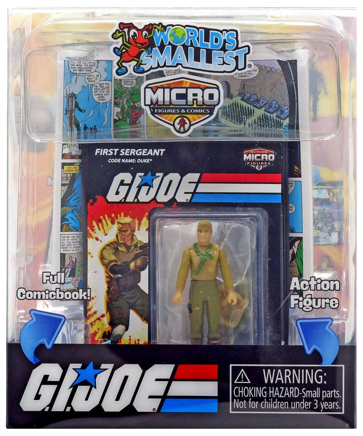 World's Smallest G.I. Joe Duke Micro Figure & Comic