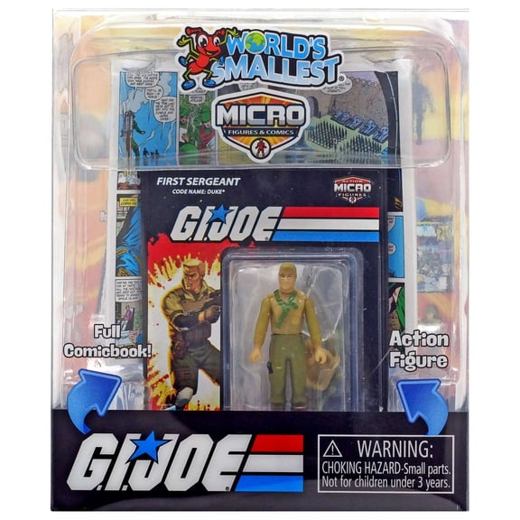 World's Smallest G.I. Joe Duke Micro Figure & Comic