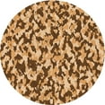 thumbnail image 1 of Ahgly Company Machine Washable Indoor Round Transitional Yellow Orange Area Rugs, 3' Round, 1 of 7