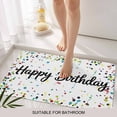 thumbnail image 3 of White Birthday Door Mat&nbsp;Indoor Outdoor Entrance,Non Slip Rug for Kitchen Bathroom Entryway Rug,Colorful Confetti Ribbons Polka Dots Classroom Washable Doormat Floor Mat Home 24x36 Inch, 3 of 8