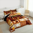 thumbnail image 3 of Manfei Happy Thanksgiving Bedding Comforter Set,Turkey Sunflower Pumpkin Twin Comforter Sets,Hello Fall Bedding Set For Child,Luxury Bedroom Decor Reversible,2-Piece, 3 of 8