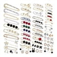 thumbnail image 1 of Broche de Perlas de 70 Piezas, Broche de Seguridad para Apretar la Cintura del Pantalón, Broches de Perlas de Imitación Dobles para Mujeres y Niñas, Botones para Cubrir, 1 of 5