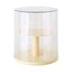 thumbnail image 2 of Caja de almacenamiento con soporte para exhibición de figuras, transparente, de doble capa, giratoria amarillo, 2 of 9