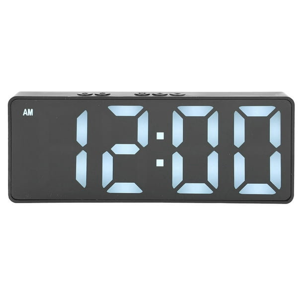 Reloj despertador LED con temperatura brillo ajustable y activacion por voz reloj despertador digital con numeros grandes Walmart en linea