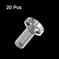 thumbnail image 3 of Unique Bargains M6x12mm Plastic Phillips Bolts PC Pan Head Machine Screws Transparent 20 Pack, 3 of 5