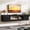 Black, variant on 80" Gray High-Gloss Floating TV Stand in Engineered Wood for 80" TVs
