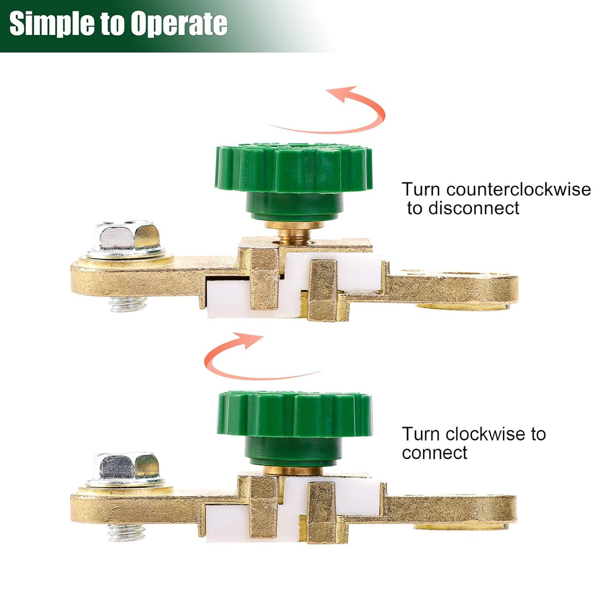 Automatic battery quick disconnect switch  Side-end battery switch  Isolator  Applicable to cars, trucks, camper vans, boats, marine batteries