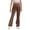 Brown, variant on Zecgelong Girls Flare Leggings High Waist for Girls Uniform Pants Bell Bottom Pants Size 9-10 Years