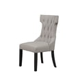 thumbnail image 2 of Alpine Furniture Manchester Set of 2 Wood Dining Side Chairs in Light Grey-Black, 2 of 7