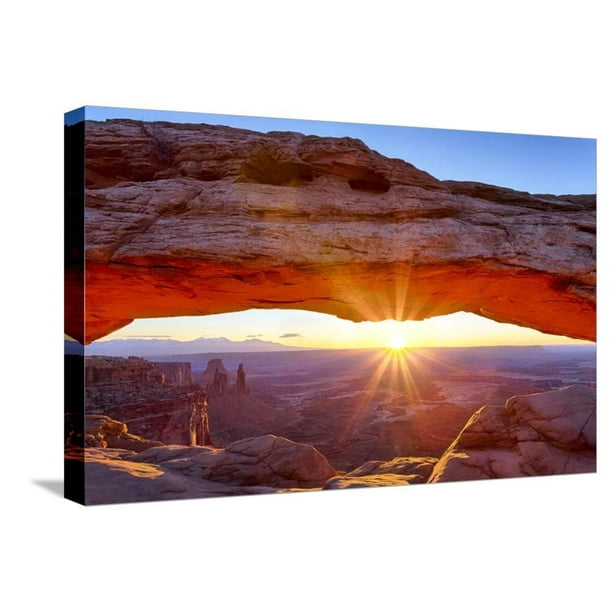 Usa Utah Canyonlands Island In The Sky Mesa Arch At Sunrise Gallery Wrapped Canvas Print Wall Art By Jamie Judy Wild Walmart Com Walmart Com