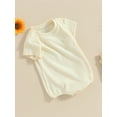 thumbnail image 3 of Bagilaanoe Newborn Baby Boy Rompers Short Sleeve Bodysuits 3M 6M 12M 18M 24M Infant Casual One Piece Short Jumpsuit, 3 of 8