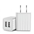 thumbnail image 1 of Double USB Wall Charger Fast Charging Adapter 5V 1A/2.1A Compatible for Smartphones Tablets(White 2.1A), 1 of 8
