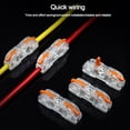 thumbnail image 2 of Electrical Mini Push-in Terminal Blocks Small Wiring Connector Wire Connector Fast Connector Quick Terminal Block Compact Splice Electrical Connectors RED, 2 of 8