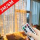 thumbnail image 2 of Guirnalda de luces LED de Navidad para el hogar, guirnalda de cortina con control remoto por USB, decoración navideña para Año Nuevo, 6M, 4M, 3M, 2024, 2 of 4