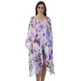 thumbnail image 1 of Moomaya Caftan en Georgette pour Femmes, Tenue d'Intérieur de Vacances, Robe Midi, Couvre-Maillot de Plage, 1 of 4