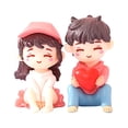 thumbnail image 2 of Ramiter Couple Micro Landscape Desktop Moss Succulent Ornament Cute Ornament Small Ornament, 2 of 5