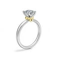 thumbnail image 3 of 1.00 Ct Brilliant Asscher Cut Natural Diamond Asscher Solitaire Engagement Ring for her Solid 18K White Gold Size 5.5, 3 of 8