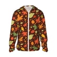 thumbnail image 2 of Lsque Autumn Leaves UPF 50+ Lightweight Sun Protection Men's Women's Long Sleeve Shirt, Hoodie Performance -Small, 2 of 9