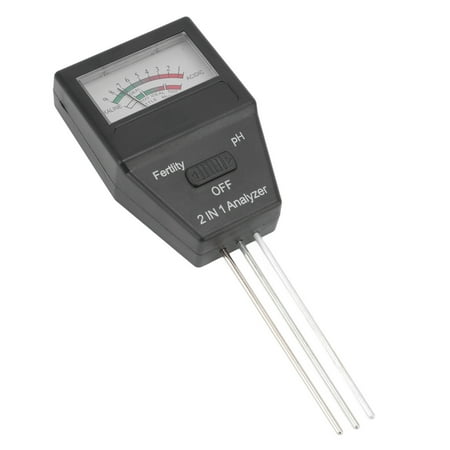 Rupoun 2 in 1 Soil PH Meter & Soil Fertility Tester with 3 Probes for Home Garden, Lawn, Farm, Indoor and Outdoor Use, 10.2 inches / 26 cm Reliable Plant Care Tool
