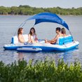 thumbnail image 6 of Bestway 134 x 118 Inches CoolerZ Tropical Breeze II Large Floating Island Lounge, 6 of 9